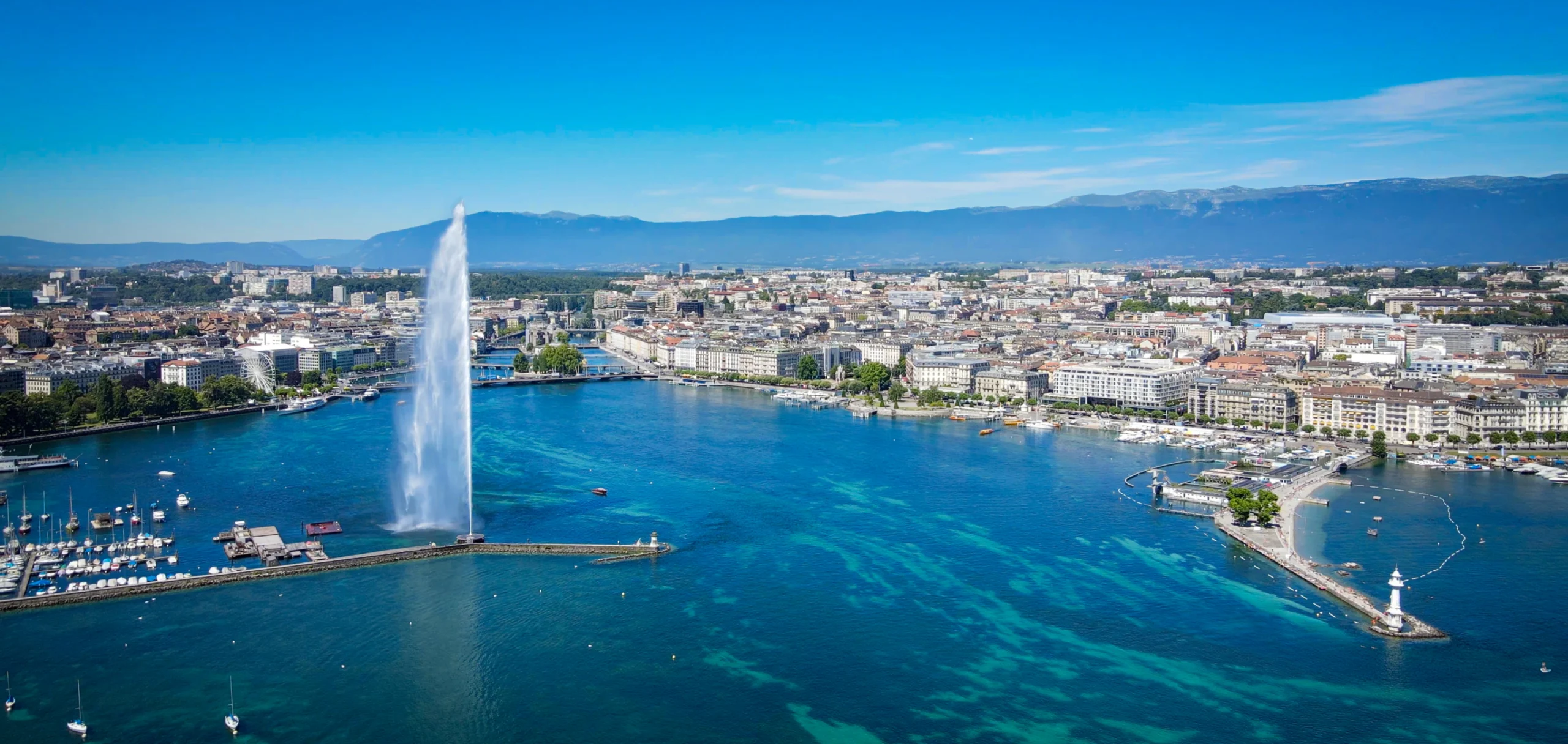 Le jet d'eau Génève au Cabinet Dentaire du Léman à Mies